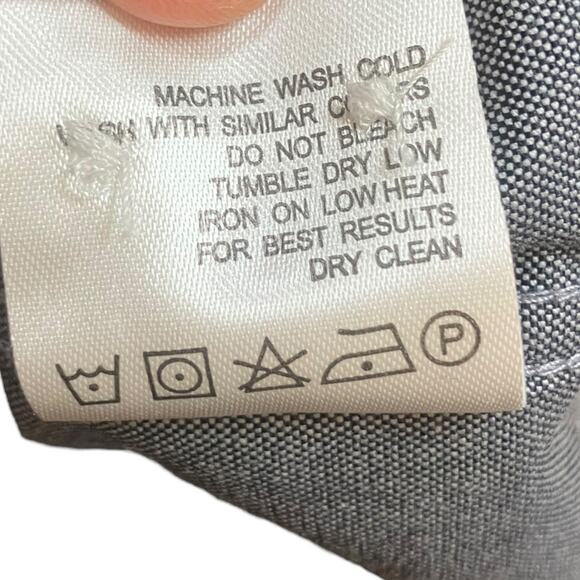 Oxford Men’s Luxury Collection Shirt XL Gray Short Sleeve Button Up - Picture 10 of 10